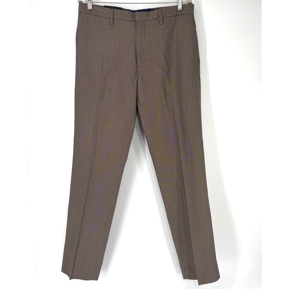 Banana Republic Dress Pants Mens 34 Brown Non-Iron Slim Fit NWT $89.50 MSRP